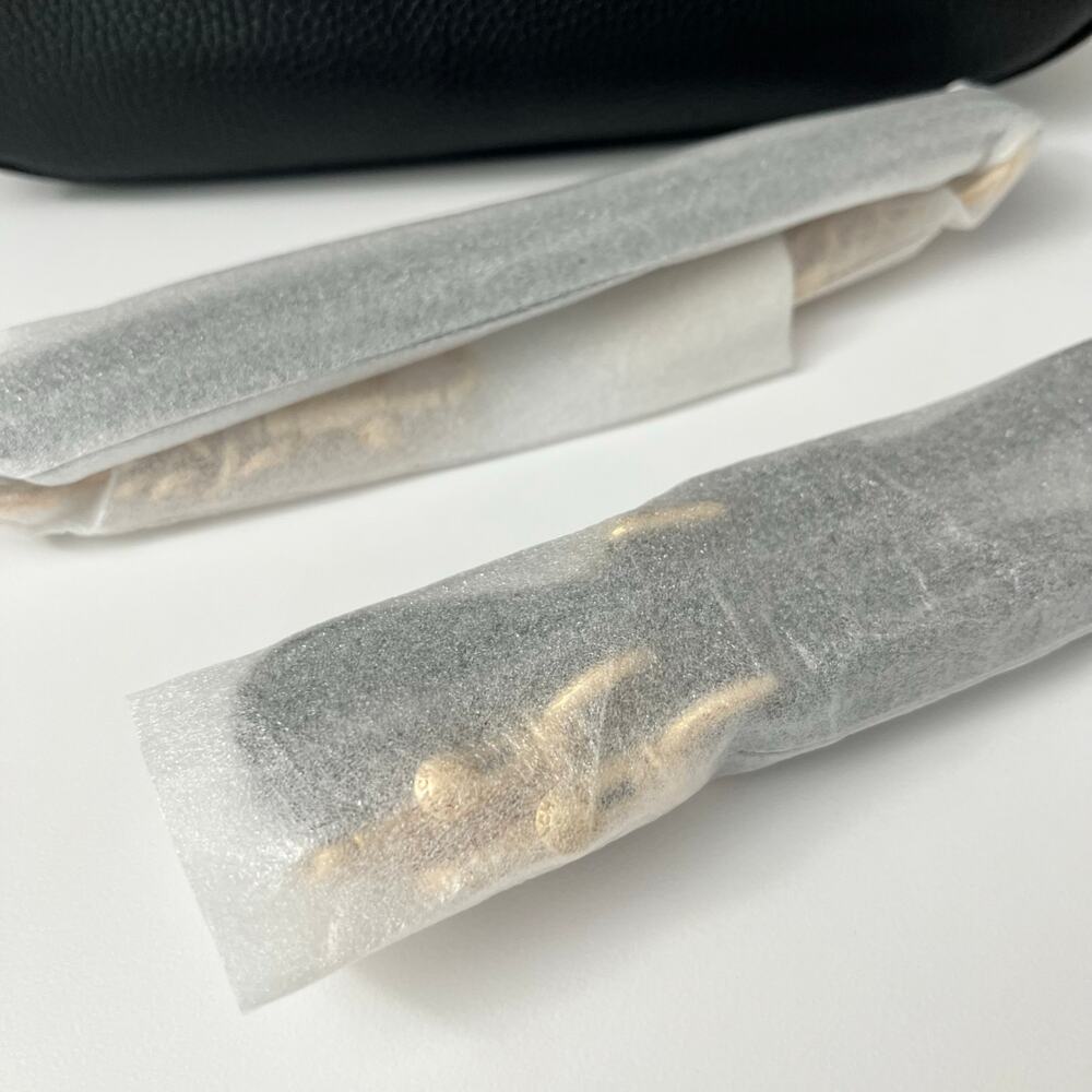 NEW Coach Teri Shoulder Bag in Black Pebbled Leather - Picture 7 of 9